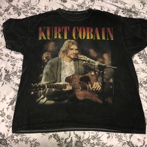 Kurt Cobain/Nirvana Distressed OverSize T Shirt
